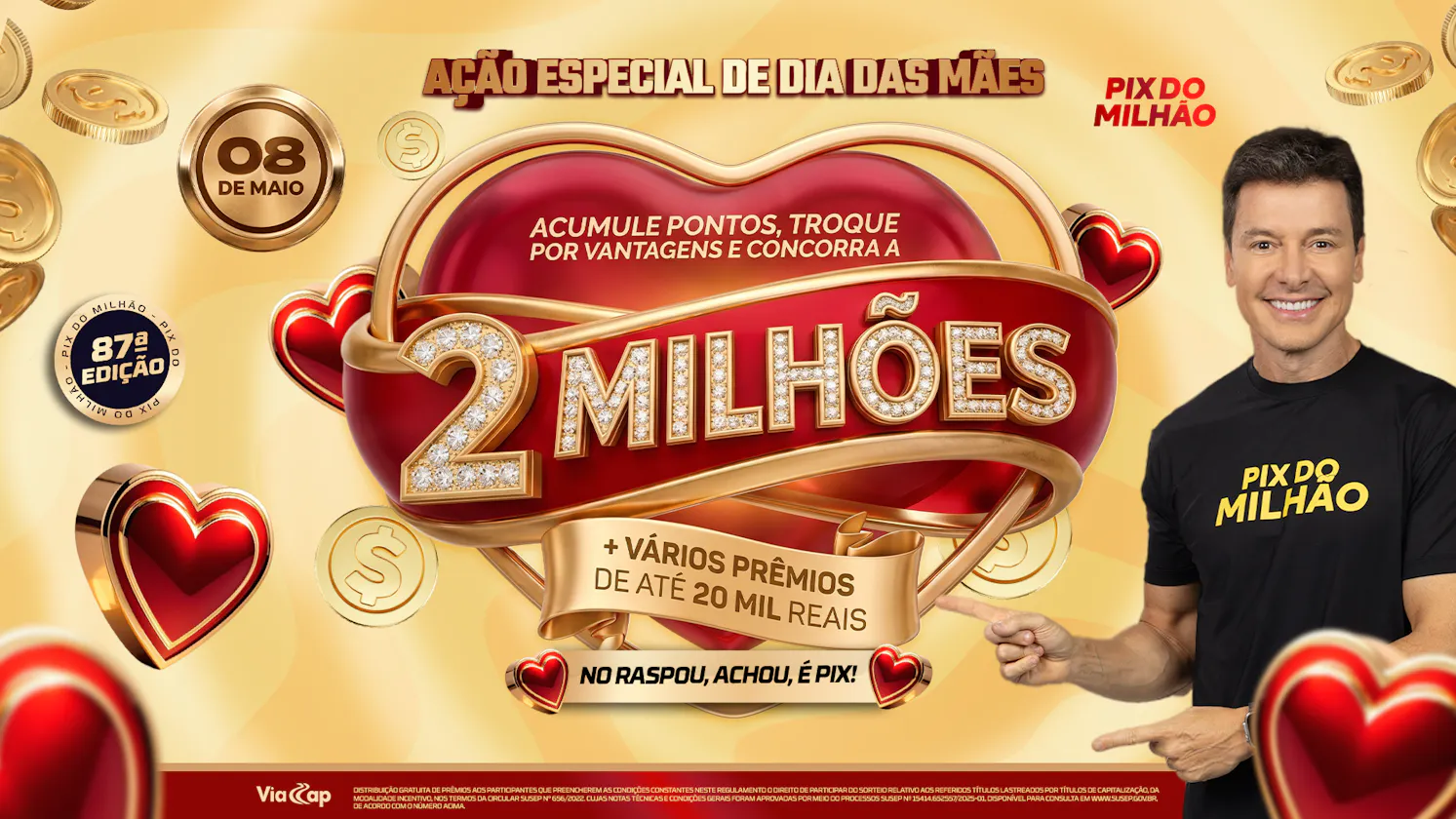 PIX DO MILHÃO - AÇÃO ESPECIAL DIA DAS MÃES - CONCORRA A R$ 2 MILHÕES
